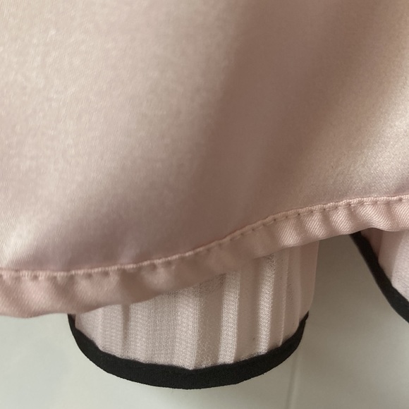 worthington flouncy pink double layer pleated skirt satin feel linings size 12 - Picture 12 of 12